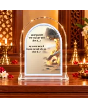 Buddha L Shape Acrylic Showpiece 3 X 3.5 Inch For Home, Office And Car (F177581)