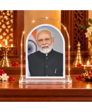 Narendra Modi L Shape Acrylic Showpiece 3 X 3.5 Inch For Home, Office And Car (F177584)
