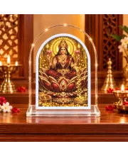 Goddess Lakshmi L Shape Acrylic Showpiece 3 X 3.5 Inch For Home, Office And Car (F177585)
