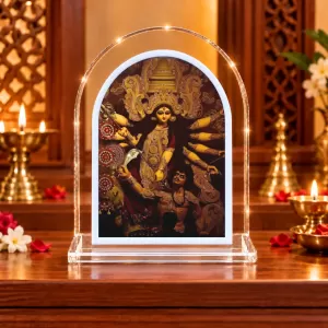 Durga Maa L Shape Acrylic Showpiece 3 X 3.5 Inch For Home, Office And Car (F177588) Durga Maa L Shape Acrylic Showpiece 3 X 3.5 Inch For Home, Office And Car (F177588)