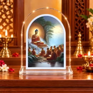 Buddha L Shape Acrylic Showpiece 3 X 3.5 Inch For Home, Office And Car (F177603) Buddha L Shape Acrylic Showpiece 3 X 3.5 Inch For Home, Office And Car (F177603)