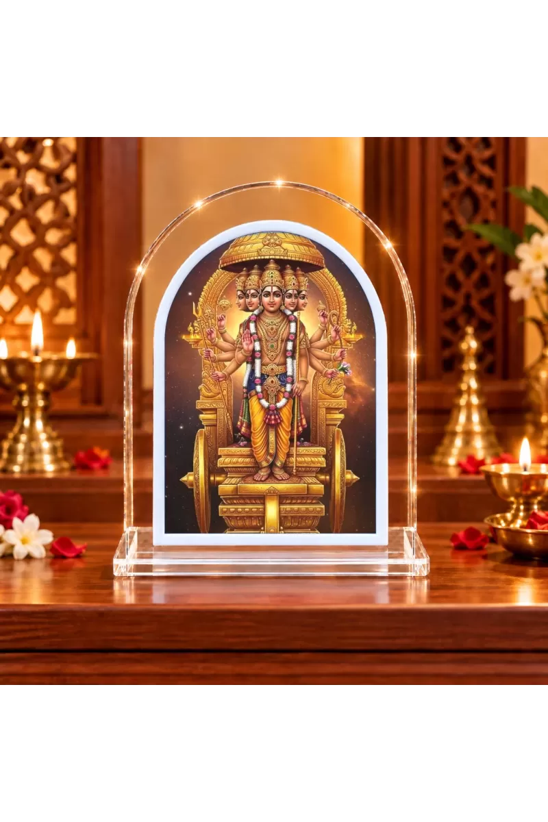 Lord Subhramannya L Shape Acrylic Showpiece 3 X 3.5 Inch For Home, Office And Car (F177604)