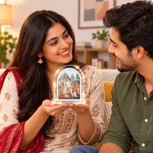 Lord Chaitannya Mahapravu L Shape Acrylic Showpiece 3 X 3.5 Inch For Home, Office And Car (F176938) Lord Chaitannya Mahapravu L Shape Acrylic Showpiece 3 X 3.5 Inch For Home, Office And Car (F176938)