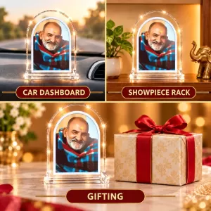 Neem Karoli Baba L Shape Acrylic Showpiece 3 X 3.5 Inch For Home, Office And Car (F175716) Neem Karoli Baba L Shape Acrylic Showpiece 3 X 3.5 Inch For Home, Office And Car (F175716)