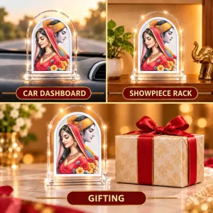 Shree Krishna And Shree Radha L Shape Acrylic Showpiece 3 X 3.5 Inch For Home, Office And Car (F175807) Shree Krishna And Shree Radha L Shape Acrylic Showpiece 3 X 3.5 Inch For Home, Office And Car (F175807)