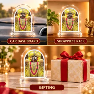 Lord Jagannath L Shape Acrylic Showpiece 3 X 3.5 Inch For Home, Office And Car (F175884) Lord Jagannath L Shape Acrylic Showpiece 3 X 3.5 Inch For Home, Office And Car (F175884)