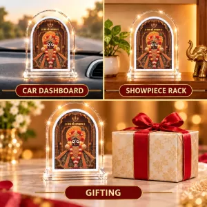 Lord Jagannath L Shape Acrylic Showpiece 3 X 3.5 Inch For Home, Office And Car (F175906) Lord Jagannath L Shape Acrylic Showpiece 3 X 3.5 Inch For Home, Office And Car (F175906)