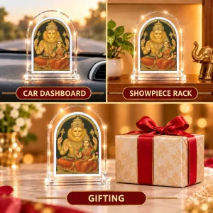 Lakshmi Narasimha L Shape Acrylic Showpiece 3 X 3.5 Inch For Home, Office And Car (F175972) Lakshmi Narasimha L Shape Acrylic Showpiece 3 X 3.5 Inch For Home, Office And Car (F175972)