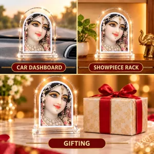 Shree Radha L Shape Acrylic Showpiece 3 X 3.5 Inch For Home, Office And Car (F176058) Shree Radha L Shape Acrylic Showpiece 3 X 3.5 Inch For Home, Office And Car (F176058)