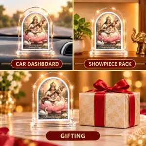 Saras L Shape Acrylic Showpiece 3 X 3.5 Inch For Home, Office And Car (F176092)