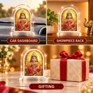 Baby Durga L Shape Acrylic Showpiece 3 X 3.5 Inch For Home, Office And Car (F176180) Baby Durga L Shape Acrylic Showpiece 3 X 3.5 Inch For Home, Office And Car (F176180)