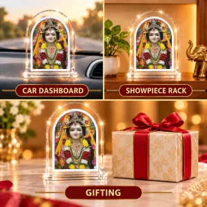 Radharani L Shape Acrylic Showpiece 3 X 3.5 Inch For Home, Office And Car (F176220) Radharani L Shape Acrylic Showpiece 3 X 3.5 Inch For Home, Office And Car (F176220)