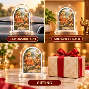 Adi Guru Shankaracharya L Shape Acrylic Showpiece 3 X 3.5 Inch For Home, Office And Car (F176222) Adi Guru Shankaracharya L Shape Acrylic Showpiece 3 X 3.5 Inch For Home, Office And Car (F176222)