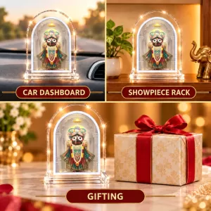 Lord Jagannath L Shape Acrylic Showpiece 3 X 3.5 Inch For Home, Office And Car (F176224) Lord Jagannath L Shape Acrylic Showpiece 3 X 3.5 Inch For Home, Office And Car (F176224)