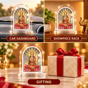 Manasa L Shape Acrylic Showpiece 3 X 3.5 Inch For Home, Office And Car (F176250)