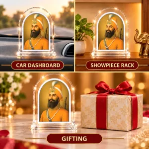 Guru Gobind Singh L Shape Acrylic Showpiece 3 X 3.5 Inch For Home, Office And Car (F176275) Guru Gobind Singh L Shape Acrylic Showpiece 3 X 3.5 Inch For Home, Office And Car (F176275)