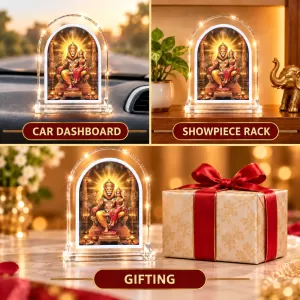 Lakshmi Narasimha L Shape Acrylic Showpiece 3 X 3.5 Inch For Home, Office And Car (F176277) Lakshmi Narasimha L Shape Acrylic Showpiece 3 X 3.5 Inch For Home, Office And Car (F176277)