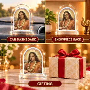 Paramahansa Yogananda L Shape Acrylic Showpiece 3 X 3.5 Inch For Home, Office And Car (F176289) Paramahansa Yogananda L Shape Acrylic Showpiece 3 X 3.5 Inch For Home, Office And Car (F176289)