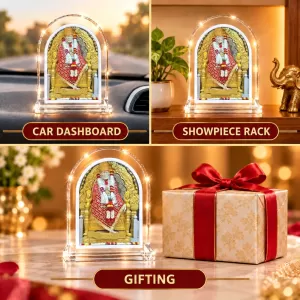 Shirdi Sai Baba L Shape Acrylic Showpiece 3 X 3.5 Inch For Home, Office And Car (F176301) Shirdi Sai Baba L Shape Acrylic Showpiece 3 X 3.5 Inch For Home, Office And Car (F176301)