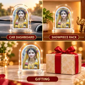 Radharani L Shape Acrylic Showpiece 3 X 3.5 Inch For Home, Office And Car (F176349) Radharani L Shape Acrylic Showpiece 3 X 3.5 Inch For Home, Office And Car (F176349)