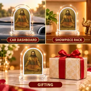 Adi Guru Shankaracharya L Shape Acrylic Showpiece 3 X 3.5 Inch For Home, Office And Car (F176427) Adi Guru Shankaracharya L Shape Acrylic Showpiece 3 X 3.5 Inch For Home, Office And Car (F176427)
