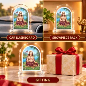 Adi Guru Shankaracharya L Shape Acrylic Showpiece 3 X 3.5 Inch For Home, Office And Car (F176584) Adi Guru Shankaracharya L Shape Acrylic Showpiece 3 X 3.5 Inch For Home, Office And Car (F176584)