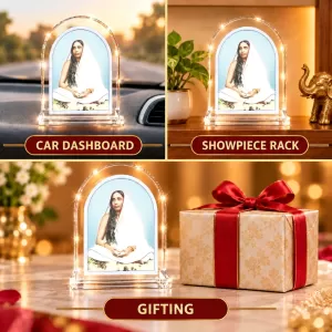Sarada Devi L Shape Acrylic Showpiece 3 X 3.5 Inch For Home, Office And Car (F176666)
