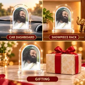 Sri Sri Ravi Shankar L Shape Acrylic Showpiece 3 X 3.5 Inch For Home, Office And Car (F176693) Sri Sri Ravi Shankar L Shape Acrylic Showpiece 3 X 3.5 Inch For Home, Office And Car (F176693)