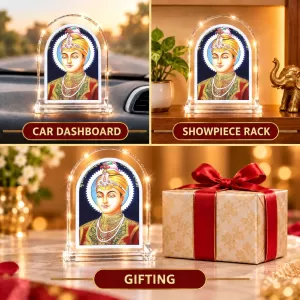 Guru Nanaki Ji L Shape Acrylic Showpiece 3 X 3.5 Inch For Home, Office And Car (F176848) Guru Nanaki Ji L Shape Acrylic Showpiece 3 X 3.5 Inch For Home, Office And Car (F176848)