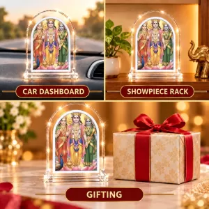 Lord Murugan L Shape Acrylic Showpiece 3 X 3.5 Inch For Home, Office And Car (F176922) Lord Murugan L Shape Acrylic Showpiece 3 X 3.5 Inch For Home, Office And Car (F176922)