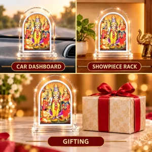 Lord Shree Ram L Shape Acrylic Showpiece 3 X 3.5 Inch For Home, Office And Car (F176965) Lord Shree Ram L Shape Acrylic Showpiece 3 X 3.5 Inch For Home, Office And Car (F176965)