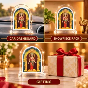 Devi Kanyakumari L Shape Acrylic Showpiece 3 X 3.5 Inch For Home, Office And Car (F177172) Devi Kanyakumari L Shape Acrylic Showpiece 3 X 3.5 Inch For Home, Office And Car (F177172)