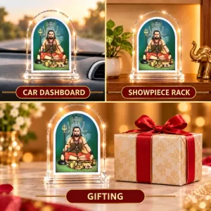 Adi Guru Shankaracharya L Shape Acrylic Showpiece 3 X 3.5 Inch For Home, Office And Car (F177188) Adi Guru Shankaracharya L Shape Acrylic Showpiece 3 X 3.5 Inch For Home, Office And Car (F177188)