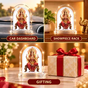 Devi Durga L Shape Acrylic Showpiece 3 X 3.5 Inch For Home, Office And Car (F177442) Devi Durga L Shape Acrylic Showpiece 3 X 3.5 Inch For Home, Office And Car (F177442)