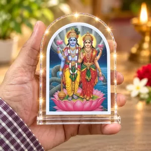 Lakshmi Narayana L Shape Acrylic Showpiece 3 X 3.5 Inch For Home, Office And Car (F175691) Lakshmi Narayana L Shape Acrylic Showpiece 3 X 3.5 Inch For Home, Office And Car (F175691)