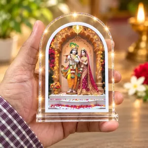 Radha Krishna L Shape Acrylic Showpiece 3 X 3.5 Inch For Home, Office And Car (F175693) Radha Krishna L Shape Acrylic Showpiece 3 X 3.5 Inch For Home, Office And Car (F175693)