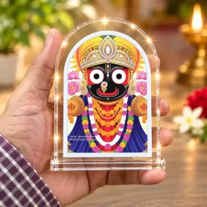 Lord Jagannath L Shape Acrylic Showpiece 3 X 3.5 Inch For Home, Office And Car (F175698) Lord Jagannath L Shape Acrylic Showpiece 3 X 3.5 Inch For Home, Office And Car (F175698)