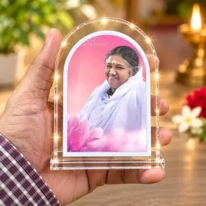 Amma Amritanandamayi L Shape Acrylic Showpiece 3 X 3.5 Inch For Home, Office And Car (F175699) Amma Amritanandamayi L Shape Acrylic Showpiece 3 X 3.5 Inch For Home, Office And Car (F175699)