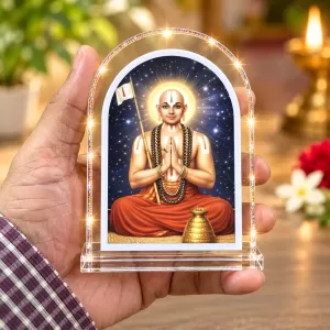 Sri Ramanujacharya L Shape Acrylic Showpiece 3 X 3.5 Inch For Home, Office And Car (F175702) Sri Ramanujacharya L Shape Acrylic Showpiece 3 X 3.5 Inch For Home, Office And Car (F175702)