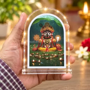 Lord Jagannath L Shape Acrylic Showpiece 3 X 3.5 Inch For Home, Office And Car (F175703) Lord Jagannath L Shape Acrylic Showpiece 3 X 3.5 Inch For Home, Office And Car (F175703)