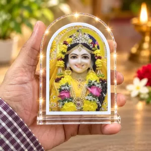 Divine Radha L Shape Acrylic Showpiece 3 X 3.5 Inch For Home, Office And Car (F175704)