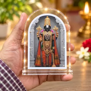 Lord Tirupati Balaji L Shape Acrylic Showpiece 3 X 3.5 Inch For Home, Office And Car (F175706) Lord Tirupati Balaji L Shape Acrylic Showpiece 3 X 3.5 Inch For Home, Office And Car (F175706)