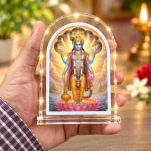 Lord Vishnu L Shape Acrylic Showpiece 3 X 3.5 Inch For Home, Office And Car (F175727) Lord Vishnu L Shape Acrylic Showpiece 3 X 3.5 Inch For Home, Office And Car (F175727)