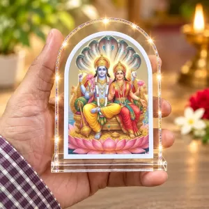 Lakshmi Narayan L Shape Acrylic Showpiece 3 X 3.5 Inch For Home, Office And Car (F175739) Lakshmi Narayan L Shape Acrylic Showpiece 3 X 3.5 Inch For Home, Office And Car (F175739)