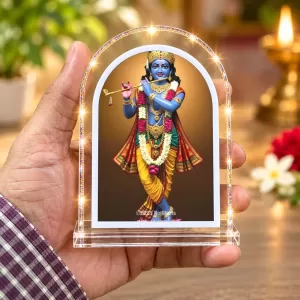 Lord Krishna L Shape Acrylic Showpiece 3 X 3.5 Inch For Home, Office And Car (F175747) Lord Krishna L Shape Acrylic Showpiece 3 X 3.5 Inch For Home, Office And Car (F175747)