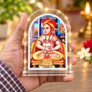 Sant Dnyaneshwar L Shape Acrylic Showpiece 3 X 3.5 Inch For Home, Office And Car (F175752)