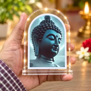 Buddha L Shape Acrylic Showpiece 3 X 3.5 Inch For Home, Office And Car (F175756) Buddha L Shape Acrylic Showpiece 3 X 3.5 Inch For Home, Office And Car (F175756)
