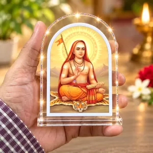 Adi Shankaracharya L Shape Acrylic Showpiece 3 X 3.5 Inch For Home, Office And Car (F175759)