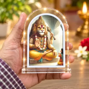 Lord Narasimha L Shape Acrylic Showpiece 3 X 3.5 Inch For Home, Office And Car (F175768) Lord Narasimha L Shape Acrylic Showpiece 3 X 3.5 Inch For Home, Office And Car (F175768)