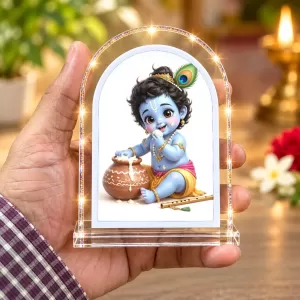 Lord Krishna L Shape Acrylic Showpiece 3 X 3.5 Inch For Home, Office And Car (F175769) Lord Krishna L Shape Acrylic Showpiece 3 X 3.5 Inch For Home, Office And Car (F175769)